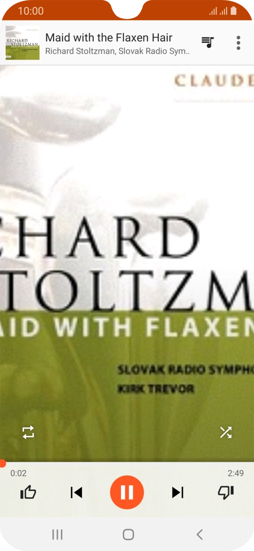 Press arrow right to go to the next audio file.