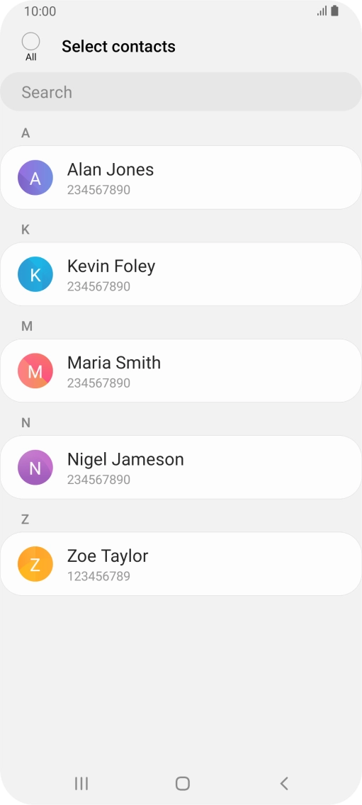 Press the field above 