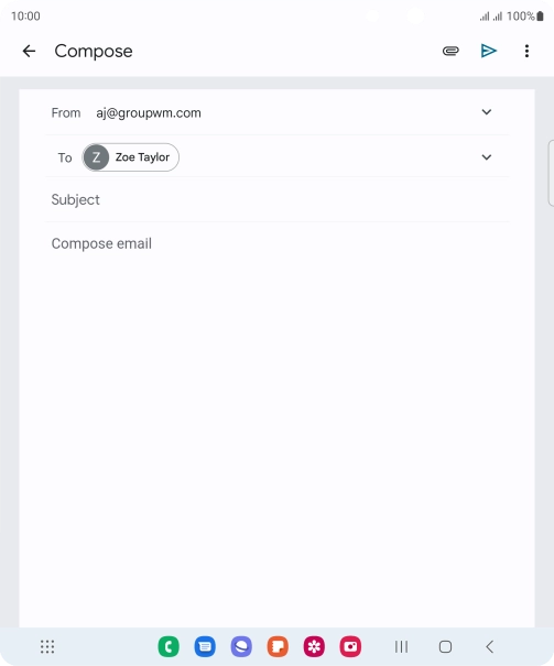 Press Subject and key in the required subject.