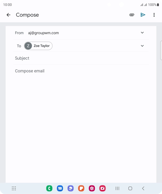 Press Subject and key in the required subject.