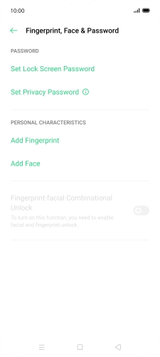 Press Add Fingerprint.