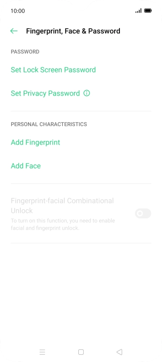 Press Add Fingerprint.