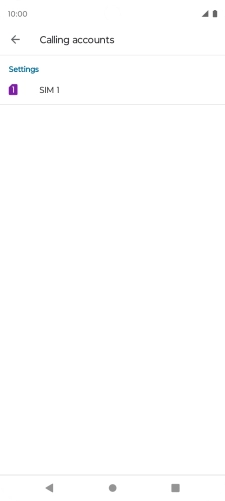 Press the name of the SIM.