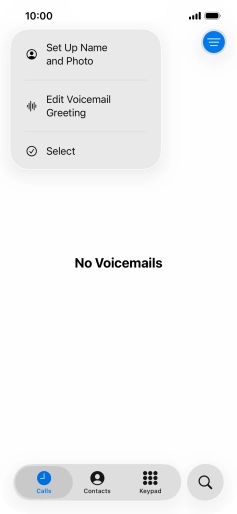 Press Edit Voicemail Greeting.
