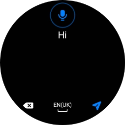 Follow the instructions on the screen to record and send the required reply.