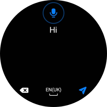 Follow the instructions on the screen to record and send the required reply.