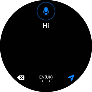 Follow the instructions on the screen to record and send the required reply.