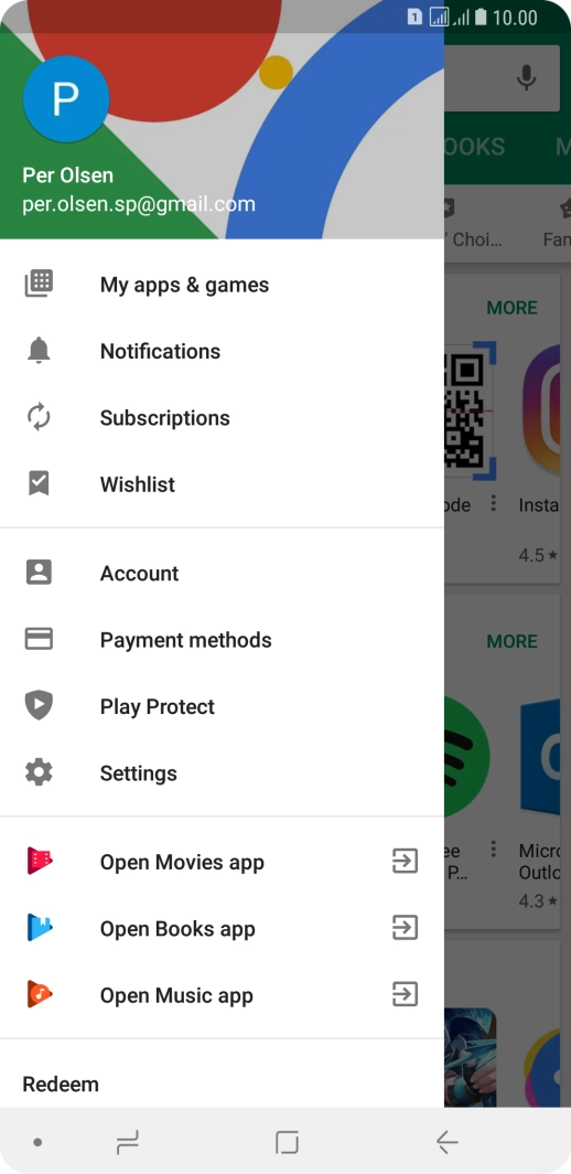 Press My apps & games.