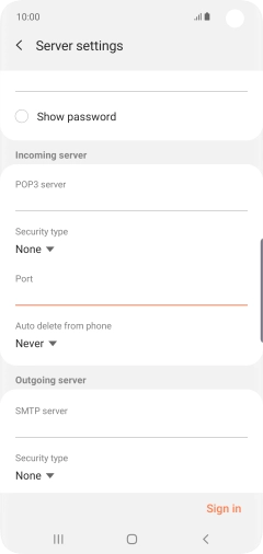 Press the drop down list below 