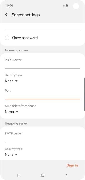 Press the drop down list below 