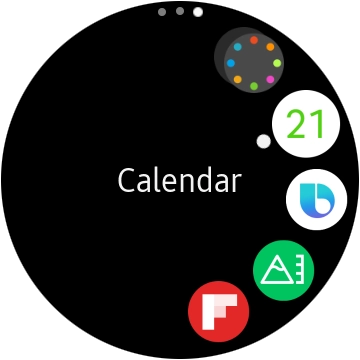Press the Bixby icon.