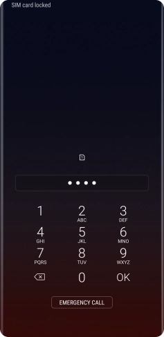 If you're asked to key in your PIN, do so and press OK. The default PIN is 1111.