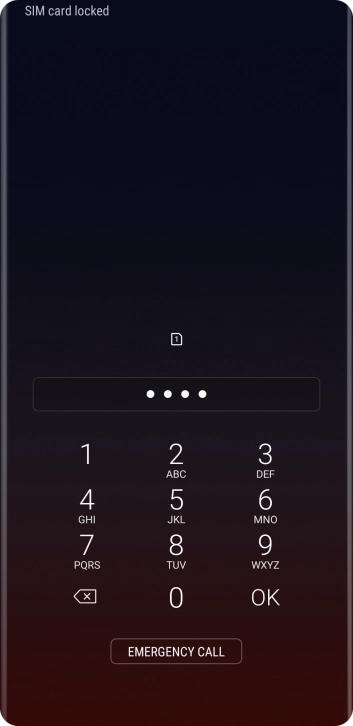 If you're asked to key in your PIN, do so and press OK. The default PIN is 1111.