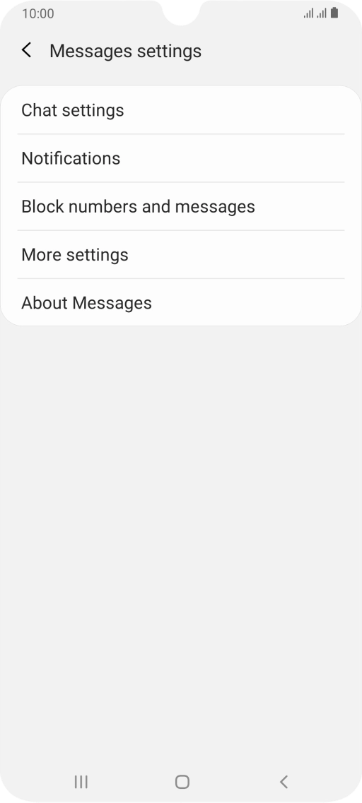 Press More settings.