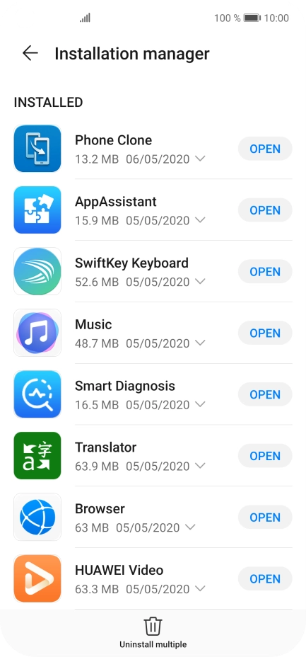 Slide your finger upwards starting from the bottom of the screen to return to the home screen.