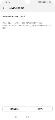 Key in the required Wi-Fi hotspot name and press SAVE.