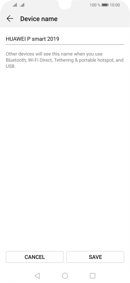 Key in the required Wi-Fi hotspot name and press SAVE.