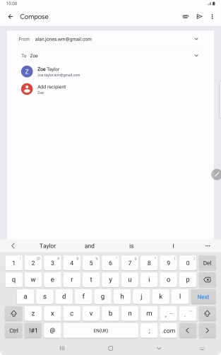 Press the required contact.