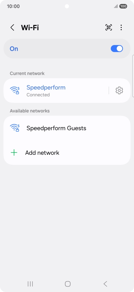 Press the Home key to return to the home screen.