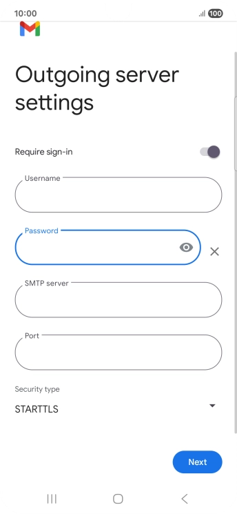 Press the field below 