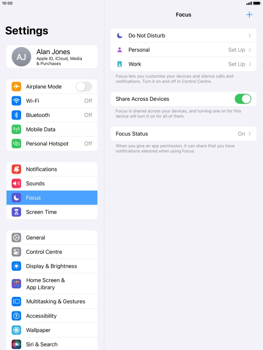 Press Do Not Disturb.