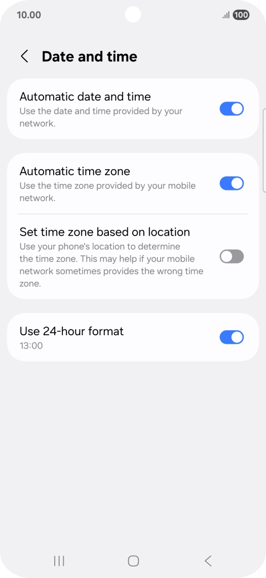 Press the Home key to return to the home screen.