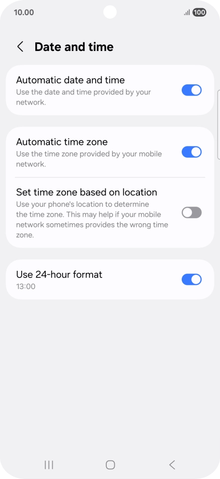 Press the Home key to return to the home screen.