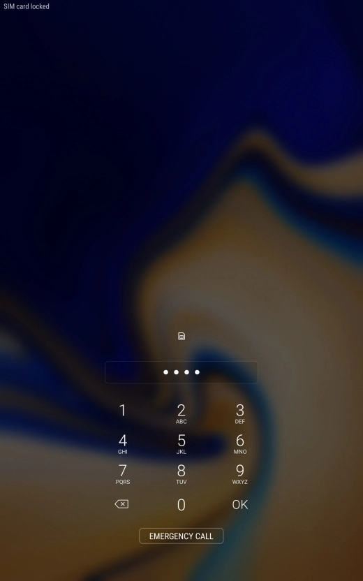 If you're asked to key in your PIN, do so and press OK. The default PIN is 1111.