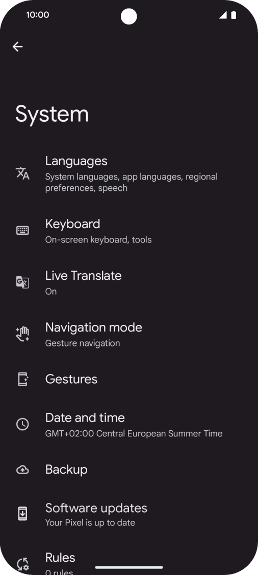 Press Software updates. If a new software version is available, it's displayed. Follow the instructions on the screen to update the phone software.