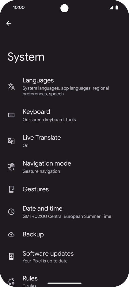 Press Software updates. If a new software version is available, it's displayed. Follow the instructions on the screen to update the phone software.