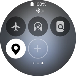 Press the flight mode icon to turn the function on or off.