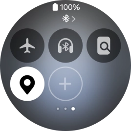 Press the flight mode icon to turn the function on or off.