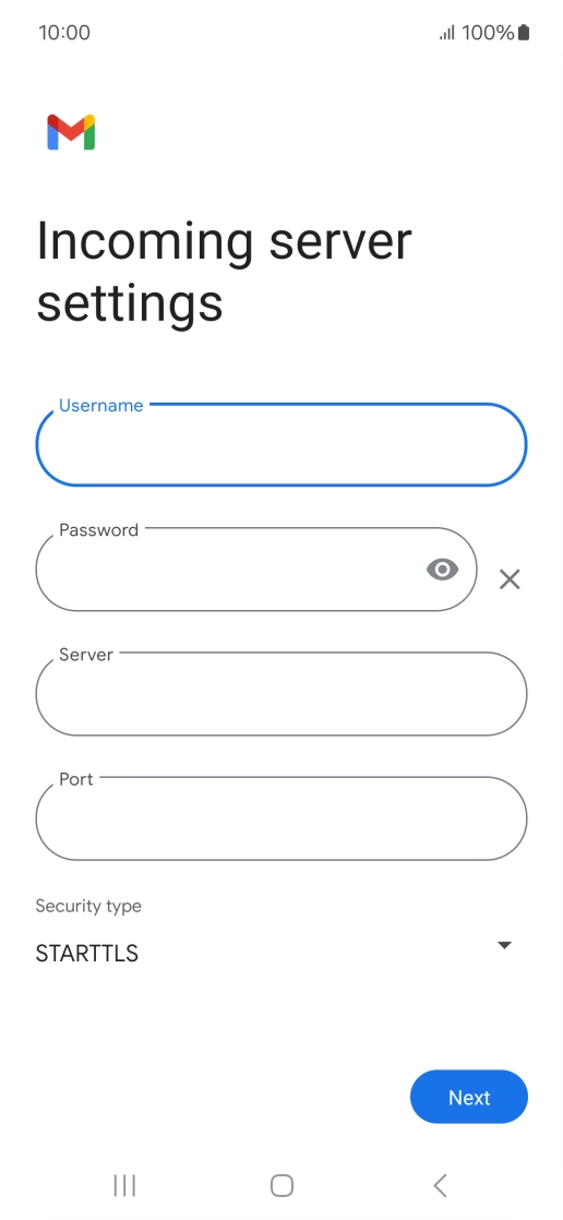 Press the field below 