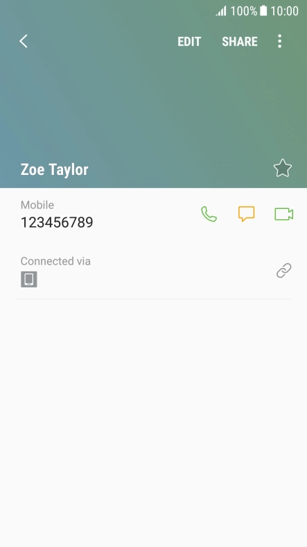 Press the Home key to return to the home screen.