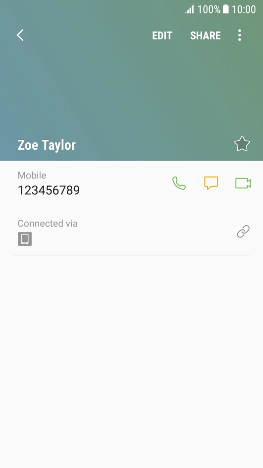 Press the Home key to return to the home screen.