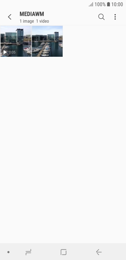 Press and hold any picture or video clip.