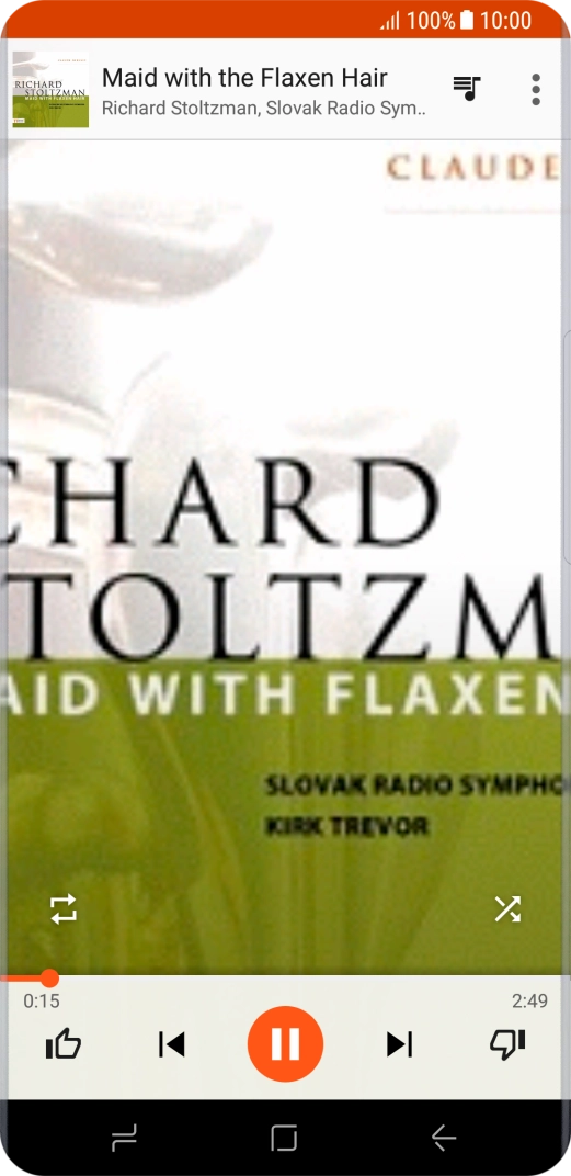 Press arrow right to go to the next audio file.