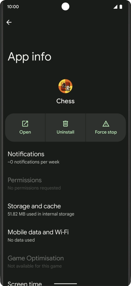 Press Storage and cache.