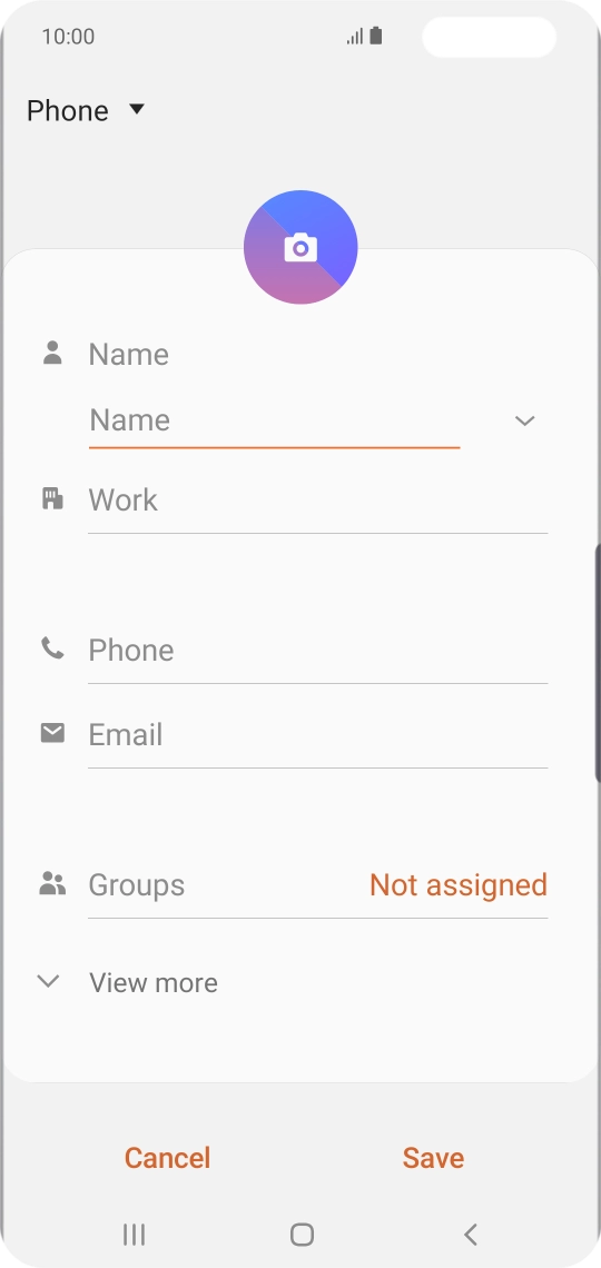 Press the address book drop down list.