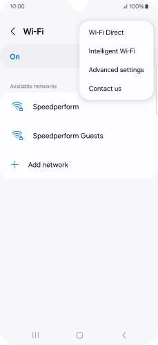 Press Intelligent Wi-Fi.