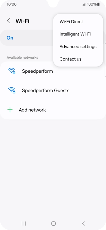 Press Intelligent Wi-Fi.