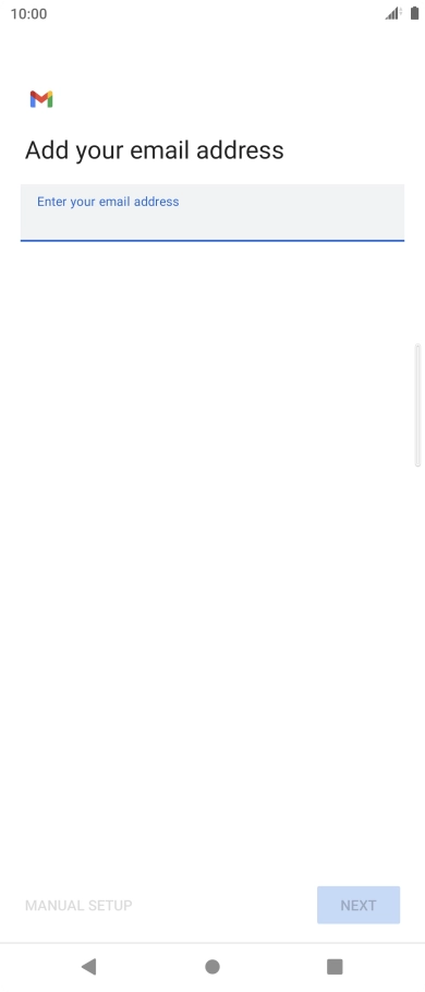 Press the field below 