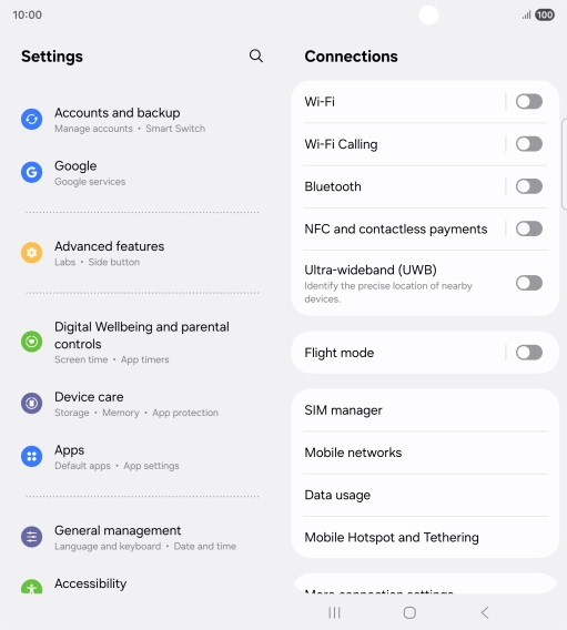Press Accounts and backup.