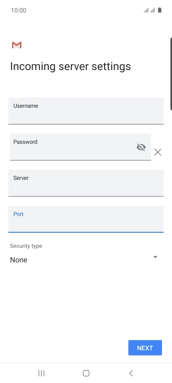 Press the drop down list below 
