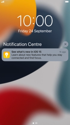 Press the required notification and follow the instructions on the screen to use the selected function.