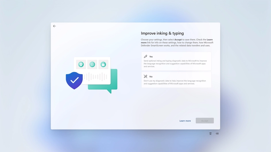 Click the required setting.