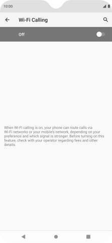 Press the indicator to turn the function on or off.