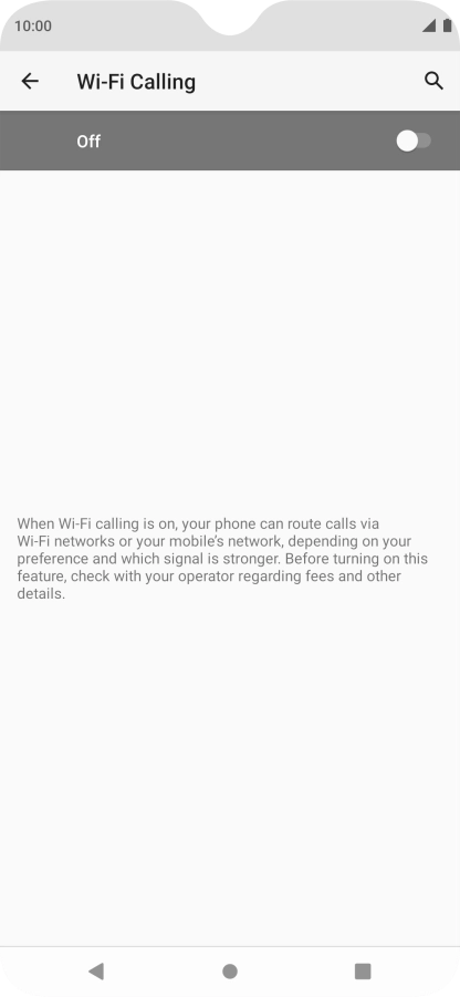 Press the indicator to turn the function on or off.