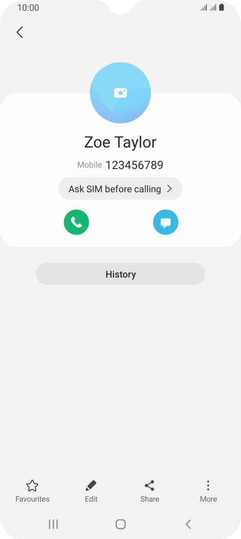 Press the Home key to return to the home screen.