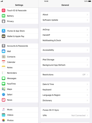 Press Accounts & Passwords.